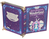 Real Hollow Book Music Box - Alice's Adventures in Wonderland and Through the Looking-Glass by Lewis Carroll (Leather-bound) (Magnetic Closure)