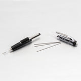 Pentel Twist Erase CLICK Mechanical Pencil, Pack of 12, 0.5mm, Clear Barrel, Black Grip (PD275TA)