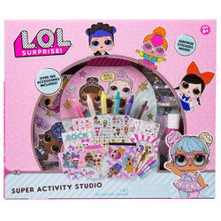 L.O.L Surprise! Super Activity Set Studio by Horizon Group USA, Sketch & Create with Stickers & Gemstones, Multicolor