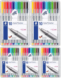 Staedtler Triplus Fineliner 0.3 mm Porous Point Pen 334 - SB10, 2 Pack of 13