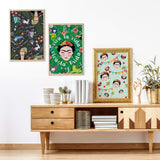 Frida Kahlo Wall Decor, Art Posters for Kids Classroom, Inspiring and Motivational Quotes, School Teacher Classroom Posters, Famous Artists Picasso/Dali Wall Art, Inspirational Wall Decorations Office