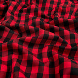 Robert Kaufman Kaufman House of Wales Lawn Plaid Red Fabric By The Yard