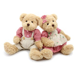 Oitscute 2-Pack Teddy Bear,Cute Stuffed Animal,Couple Gift Soft Plush Toy 11inch (Red Plaid Clothes)