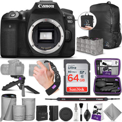 Canon EOS 90D DSLR Camera Body with Altura Photo Advanced Accessory and Travel Bundle