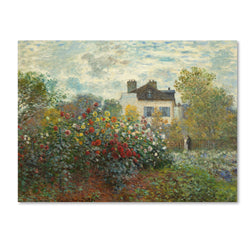The Artist's Garden in Argenteuil Artwork by Claude Monet, 35 by 47-Inch Canvas Wall Art