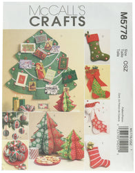 McCall's Patterns M5778 Holiday Decorations, One Size Only