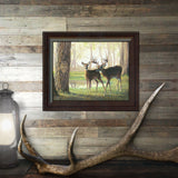Whitetail Spring - Personalized Romantic Wildlife and Animal Framed Prints for Anniversaries, Weddings, Valentine's, and Christmas!