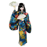 EVA BJD 1/3 60cm 24 inch Asian Japanese Kimono Girl Ball Jointed Doll White Skin Resin Model with Open Head