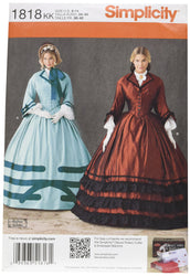 Simplicity 1818 Misses Costume Sewing Pattern, Size KK (8-10-12-14)
