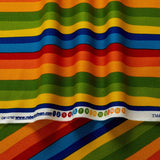 Robert Kaufman DI-506 Celebrate Seuss Squiggle Stripe Fabric by The Yard, Multi