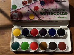 Prismacolor Deluxe Transparent Watercolor Sets set of 12