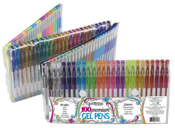 ECR4Kids GelWriter Gel Pens Set Premium Multicolor in Folding Case (100-Count)