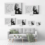 Smile Art Design Marilyn Monroe Quotes 'I`m Good but not an Angel' Canvas Print Decorative Art Modern Wall Decor Artwork Living Room Bedroom Wall Art - Ready to Hang - Made in The USA 8x12