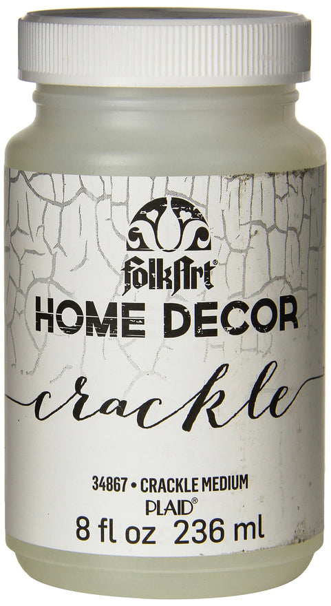 FolkArt 34867 Home Decor Chalk Furniture & Craft Paint in Assorted Colors, 8 ounce, Crackle