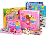 Crayola Scrapbook Activity Craft Kit, Mess Free Journal Set for Kids, Drawing Art Supplies Included Scrapbook, Pattern Sheets, Cut Outs, Gem Stickers, Sequins, Washable Markers and Tape