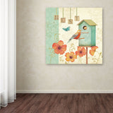Welcome Home IV Artwork by Daphne Brissonnet, 14 by 14-Inch Canvas Wall Art