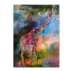 Giraffe by Richard Wallich, 14x19-Inch Canvas Wall Art