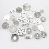 30pcs Inspiration Words Charms Craft Supplies Mixed Pendants Beads Charms Pendants for Crafting, Jewelry Findings Making Accessory For DIY Necklace Bracelet M44 (Inspiration Charms)