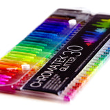 Glitter Pens 60 Set by Chromatek. Best Colors. 200% the Ink: 30 Gel Pens, 30 Refills. Super Glittery Ultra Vivid Colors. No Repeats. Professional Art Pens. New & Improved. Perfect Gift!