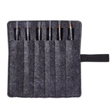 OOKU Detail Paint Brush Set 6 Pc - Professional Tiny Minature Fine Detail Brushes for Art Painting, Face Painting, Miniatures, Detailing, Model Craft Art Painting - Black Wooden Handle