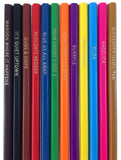 Hamiltones Colored Pencils Set - 12 Hamilton Musical Parody Pencils