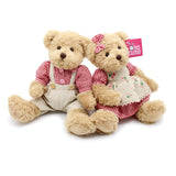 Oitscute 2-Pack Teddy Bear,Cute Stuffed Animal,Couple Gift Soft Plush Toy 11inch (Red Plaid Clothes)