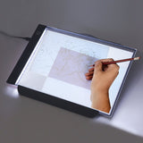 A4 Ultra-Thin Portable LED Light Box Tracer USB Power Cable Dimmable Brightness Artcraft Tracing Light Pad Light Box Set (Stand)