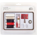 Simplicity Vintage Fashion 60's Tin Box Travel Sewing Kit, 7.5" L x 4.5" W x 1.2" H.
