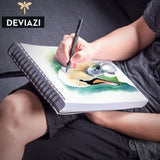 Deviazi Mixed Media Sketchbook 100-Sheets Acrylic Art Pad, Sketch Book, Watercolor | Drawing Pad, Acid-Free Paper for Drawing Paper, Painting, Sketching | Spiral Bound Sketchbook | Coloring Book