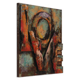 Empire Art Direct "Love" Mixed Media Hand Painted Iron Wall Sculpture by Primo