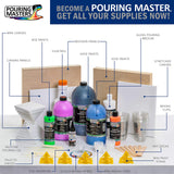 Pouring Masters Silver Dollar Metallic Acrylic Ready to Pour Pouring Paint - Premium 32-Ounce Pre-Mixed Water-Based - for Canvas, Wood, Paper, Crafts, Tile, Rocks and More