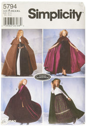Simplicity Women's Cape Cosplay and Costume Sewing Patterns, Sizes XS-L