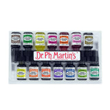 Dr. Ph. Martin's Radiant Concentrated Water Color (Set C) Watercolor Set, 0.5 oz, Set C Colors, 1 Set of 12 Bottles