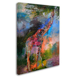 Giraffe by Richard Wallich, 14x19-Inch Canvas Wall Art