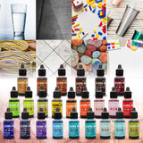Tim Holtz Alcohol Ink Set - 24 Unique Ranger Alcohol Inks - Bundled with Moshify Blending Pen - Perfect for Use with Yupo Paper, Epoxy Resin and Tumblers - Tim Holtz Artist Set