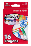 RoseArt 16-Count Crayons, Packaging May Vary (CYV72)