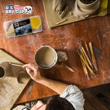 U.S. Art Supply 53 Piece Pottery & Clay Sculpting Tool Set with Hard Plastic Storage Box