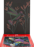 Faber-Castell Black Paper Pad - 25 Sheets of 9" x 12" Paper