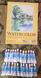 watercolor paper pad,watercolor paints,paint set