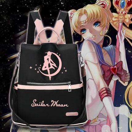 Spreepicky's Sailor Moon Anime Black Backpack