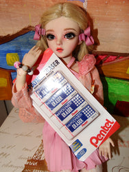 pentel, bjd doll, eraser