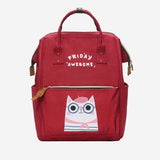 Cute Kitty Week Letter Print Backpack Schoolbag SS0984